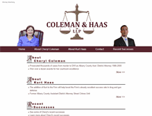 Tablet Screenshot of cherylcolemanlaw.com